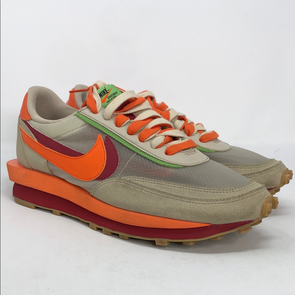 Nike Mens LD Waffle Sacai x Clot Kiss Of Death 2 DH1347-100 Shoes - Size 11 - Picture 12 of 15